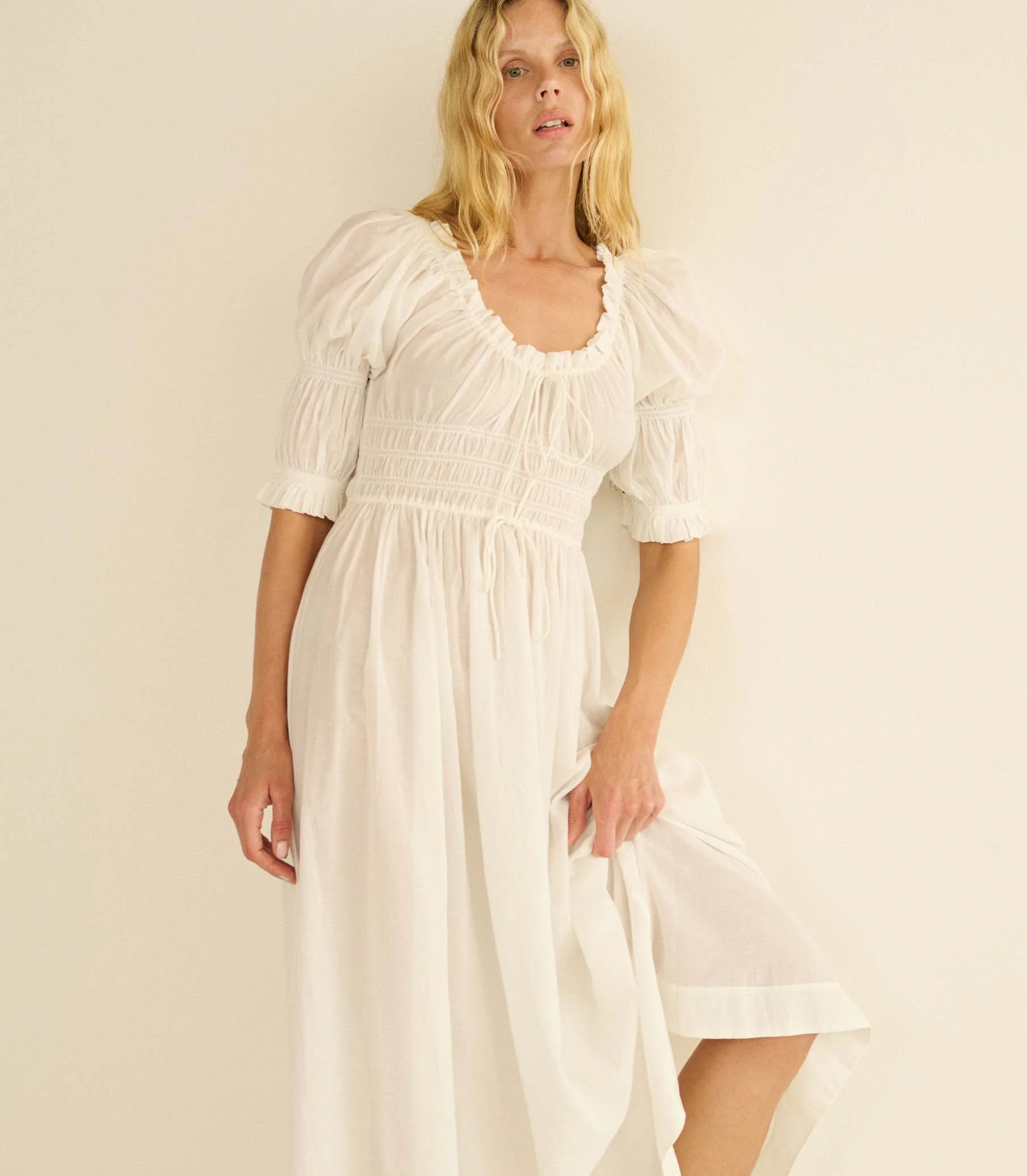 Ischia Maxi Dress - Salt