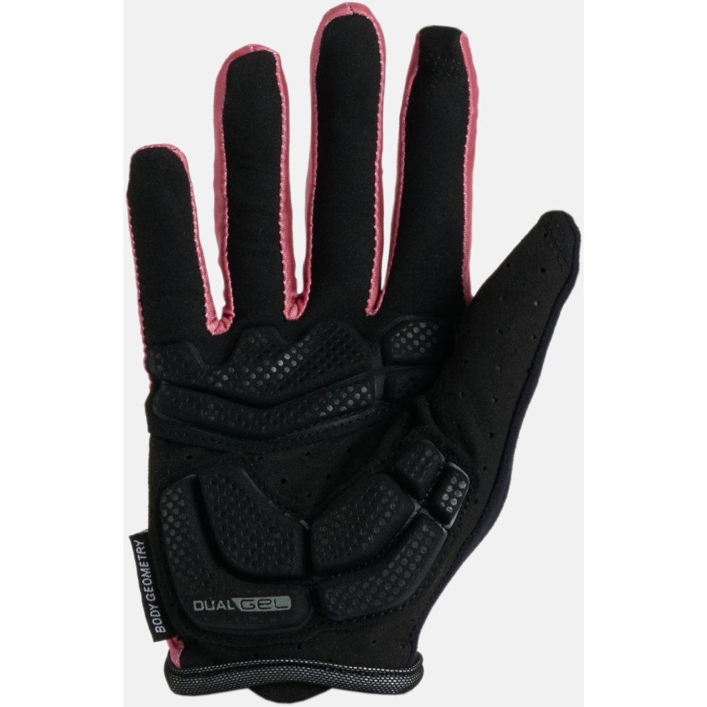 Specialized Body Geometry Dual Gel LF Full Finger Gloves - dusty rose