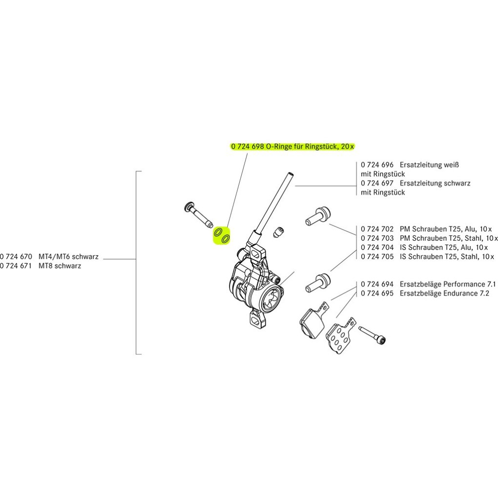 Magura O-Ring for Hose Connector MT8/6/4 - 0724698