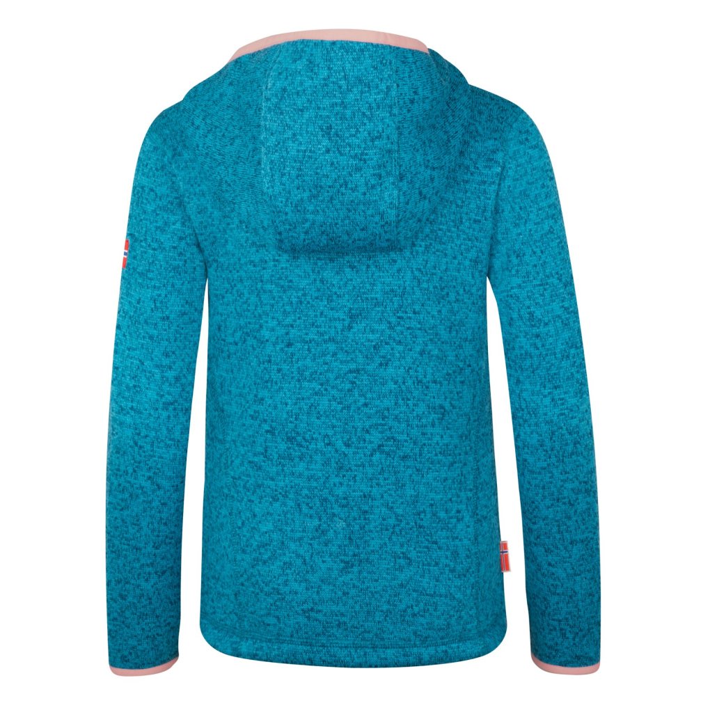 Trollkids Jondalen XT Fleece Jacket Girls - Harbor Blue/Peony Rose