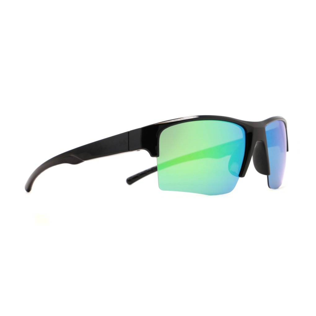 Red Bull SPECT Eyewear CHAIN Sunglasses - 03P black | smoke with green mirror