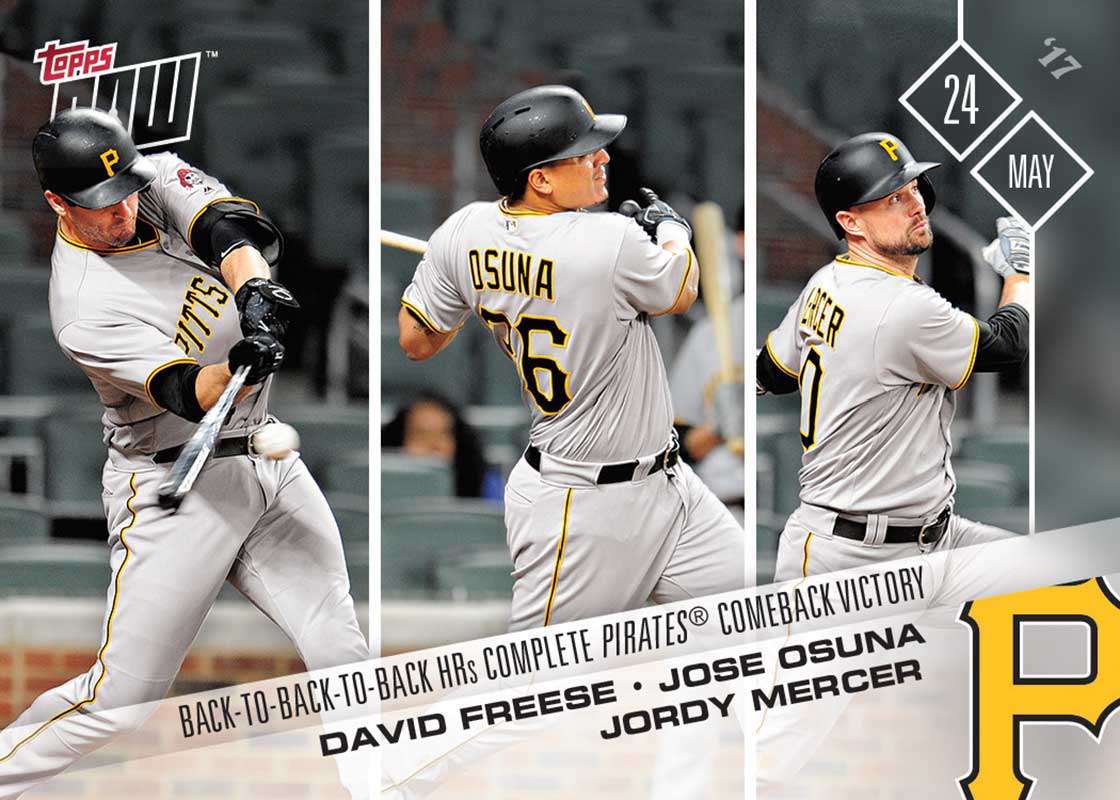 Freese/Osuna/Mercer - 05/24/2017 TOPPS NOW® Card 181 - Print Run: 366