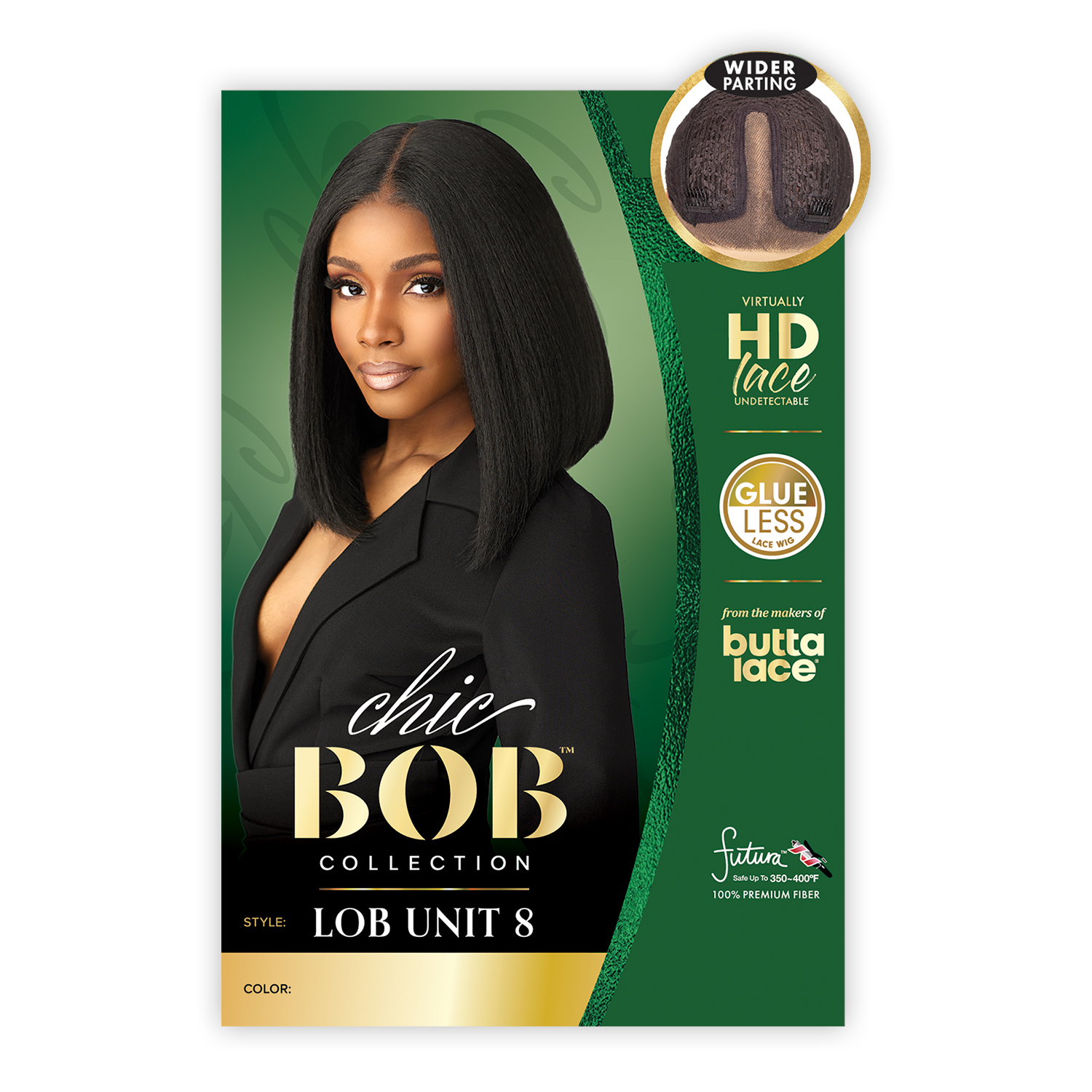 Sensationnel HD Lace Front Wig Butta Lace Glueless Chic Bob Lob Unit 8