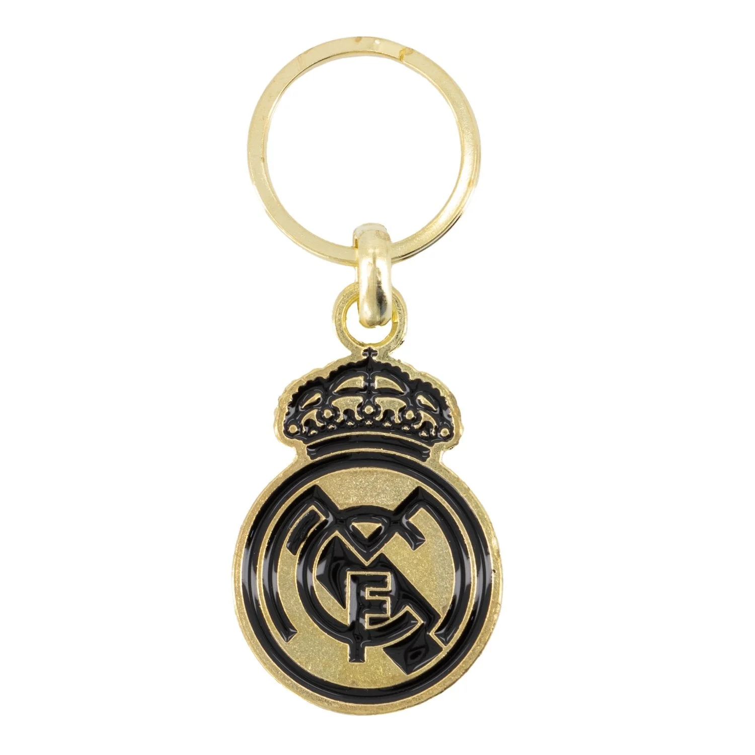 Real Madrid Black/Gold Crest Keychain