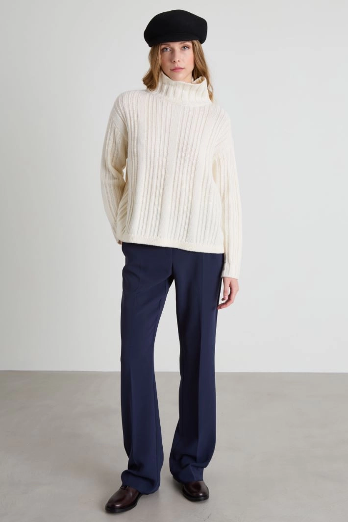 Wool and cashmere sweater - CREAM