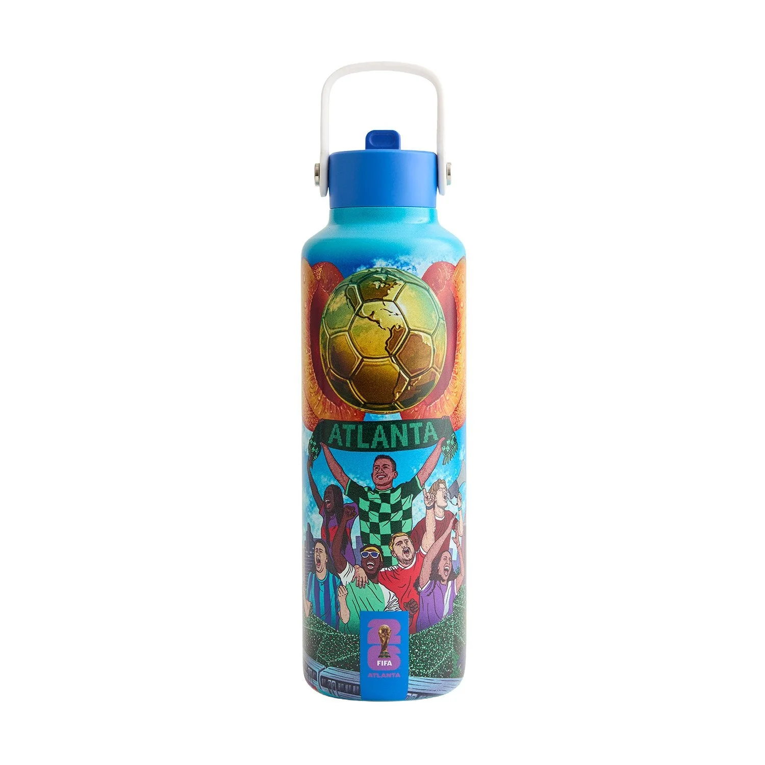 2026 Soccer Fan Collection Atlanta Poster Water Bottle