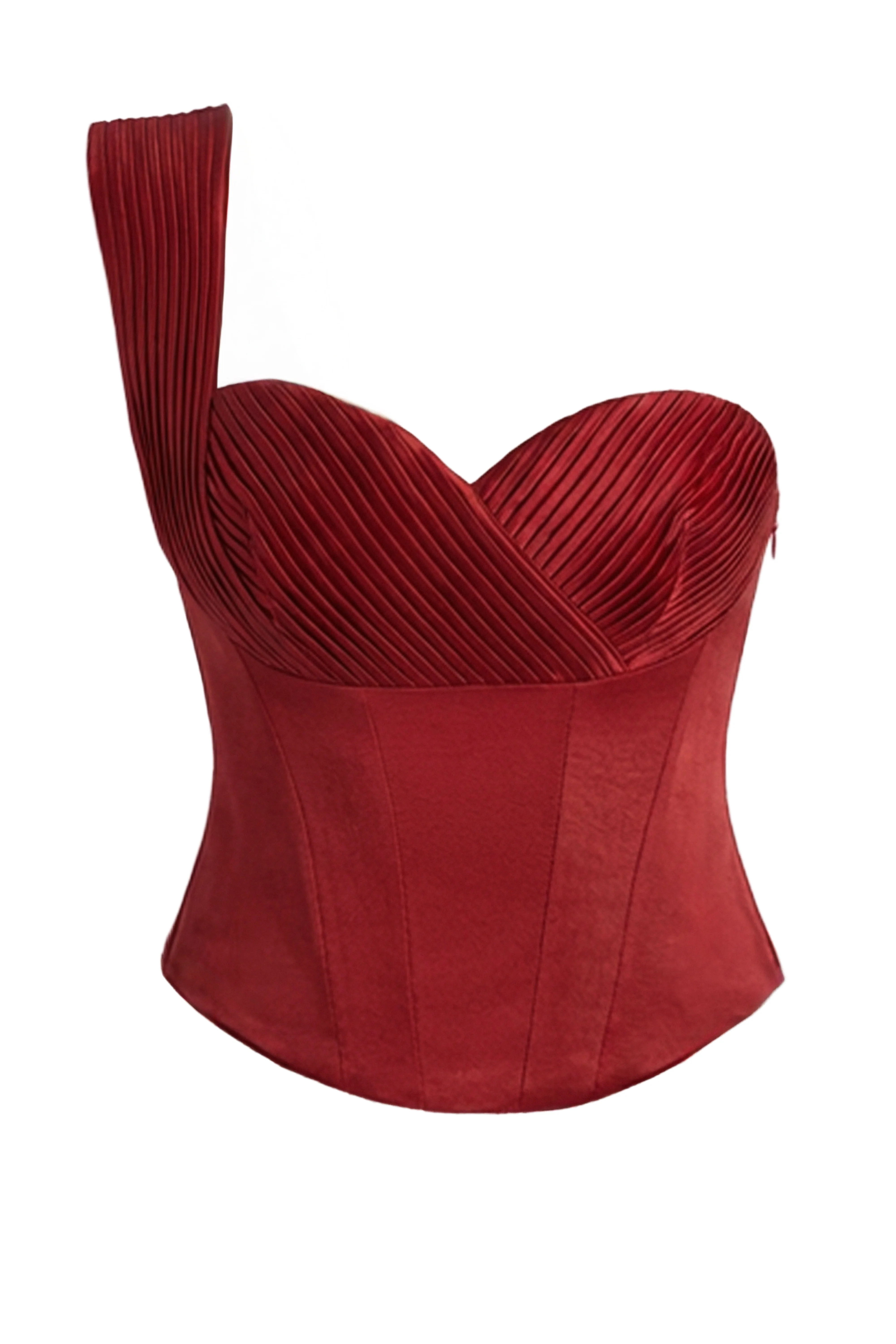 Red Love Song Satin Top