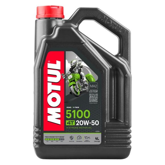 Huile moteur Motul 5100 20W50 4T 4L UniverselRef : MOT0142 / 109945