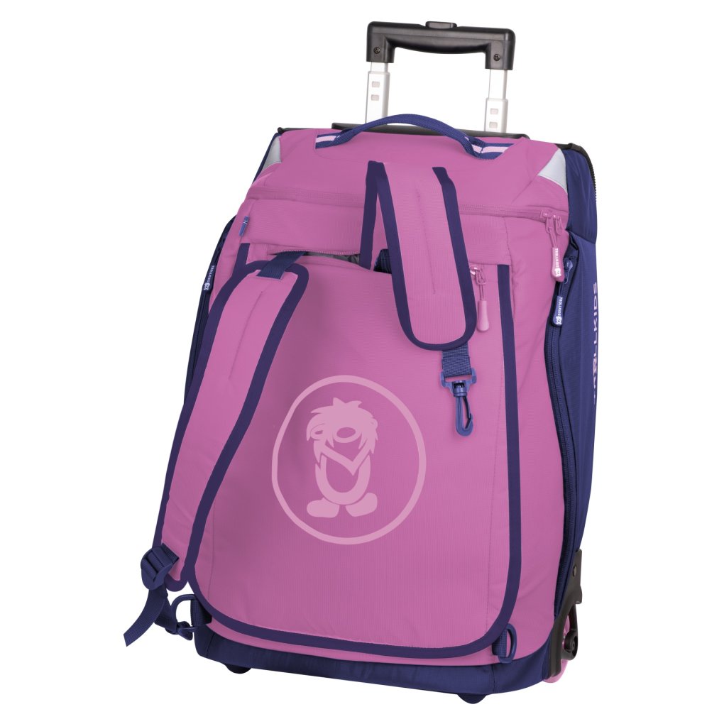 Trollkids Oslo Trolley Kids 40L - Mallow Pink/Violet Blue/Wild Rose