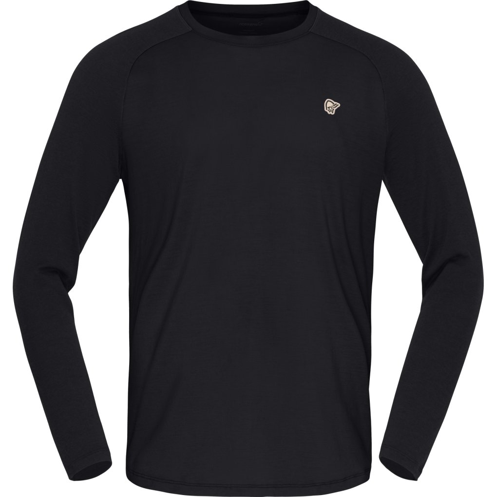 Norrona femund pureUll Long Sleeve Base Layer Men - Caviar Black