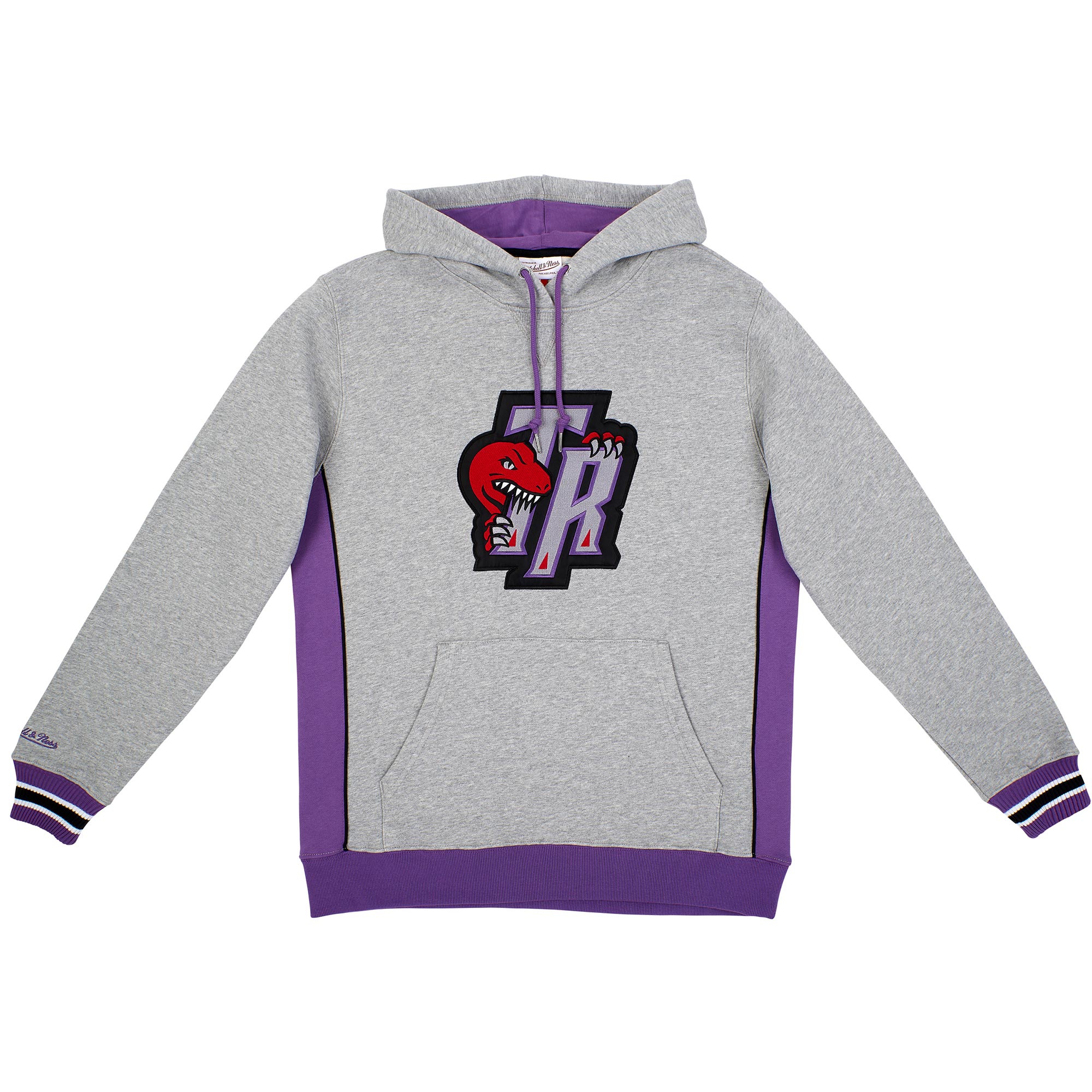 Toronto Raptors Pinnacle Mitchell & Ness NBA Heavyweight Fleece Hoodie Grey