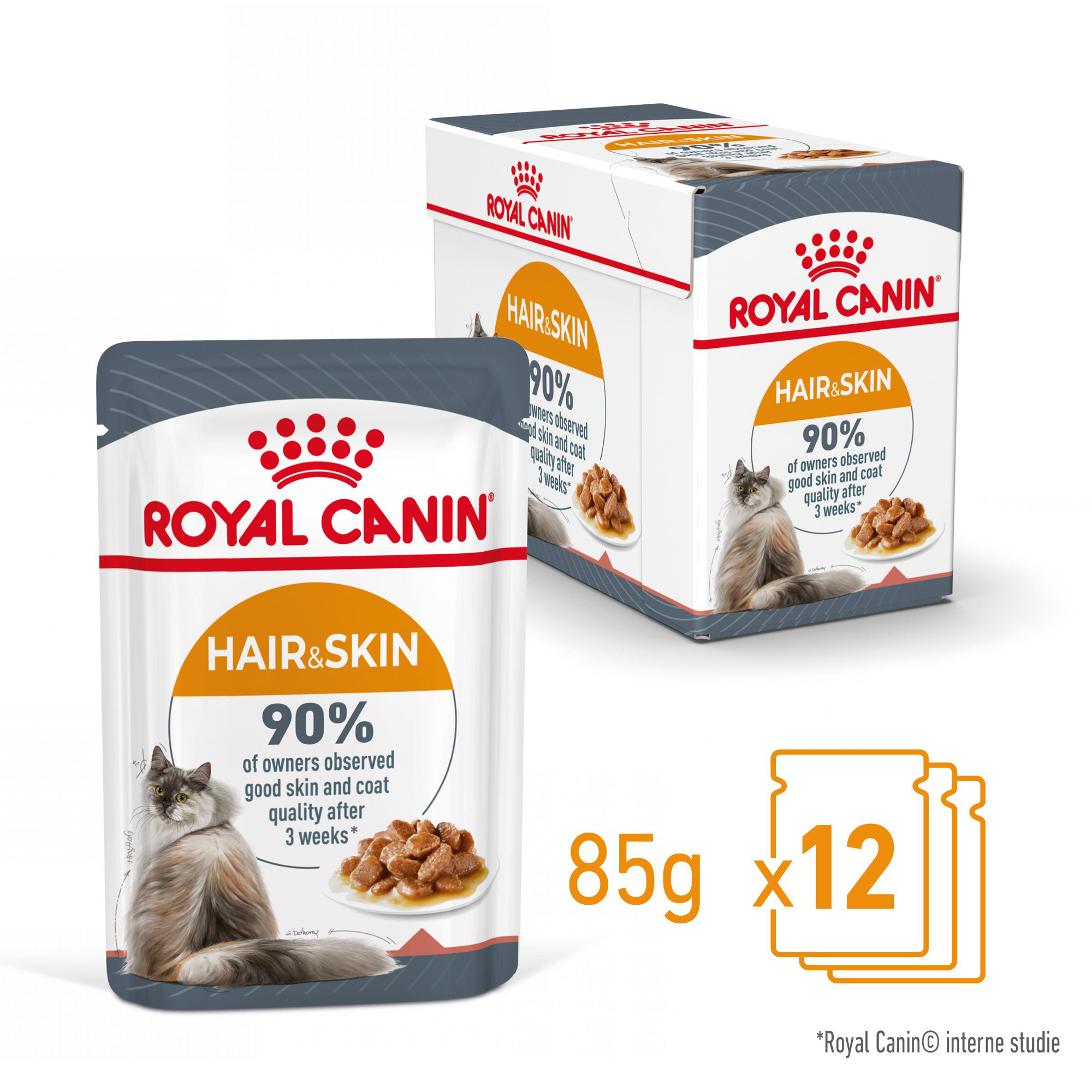 Royal Canin Hair & Skin in Gravy - 12x85g