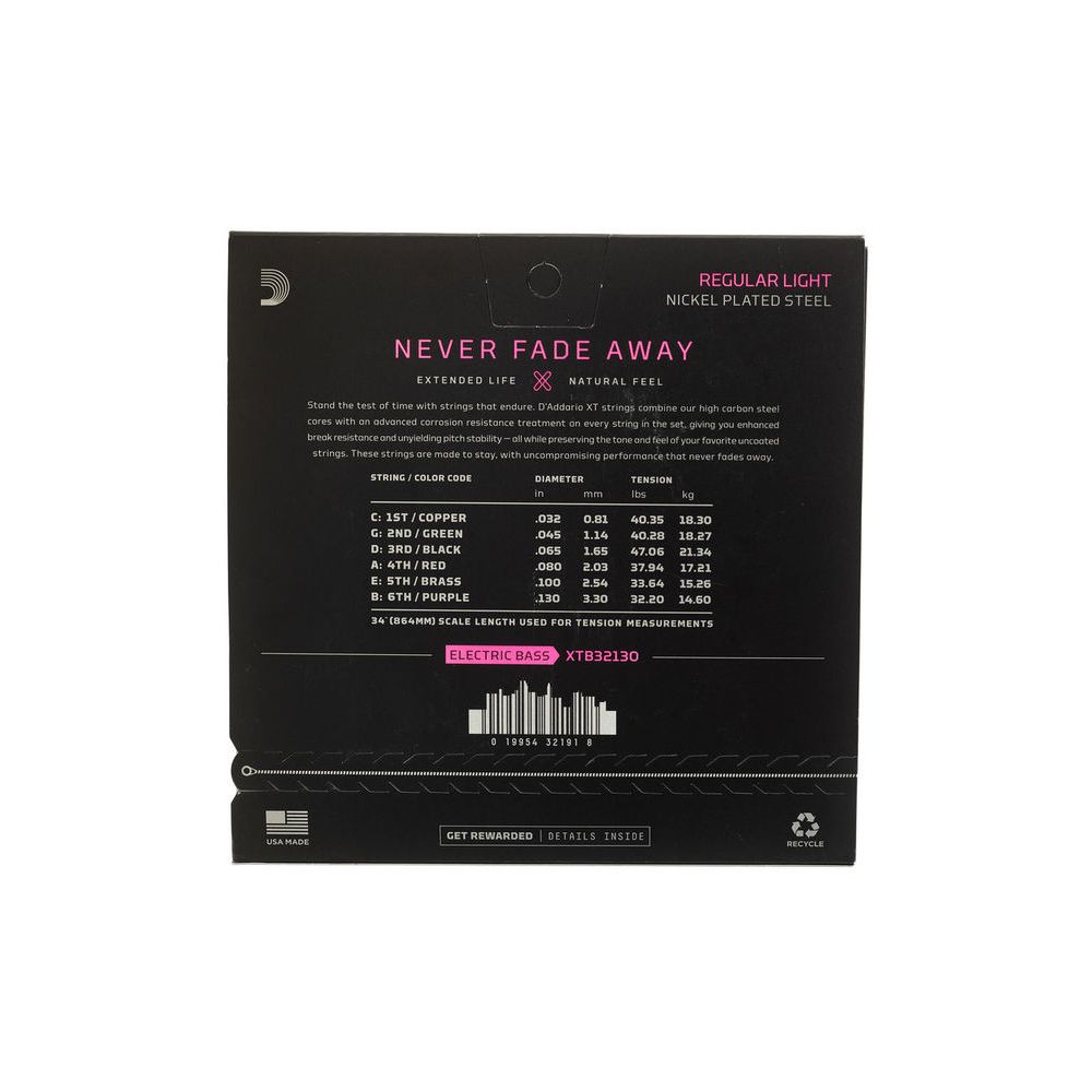 Daddario XTB32130 Regular Light – Thomann Ireland