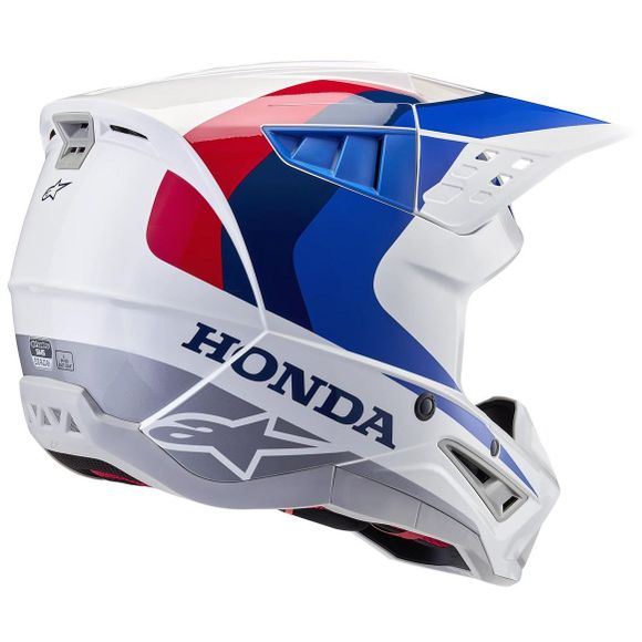 Casque cross Alpinestars S-M5 - HONDA 2024 - Bleu / RougeRef : AP3166