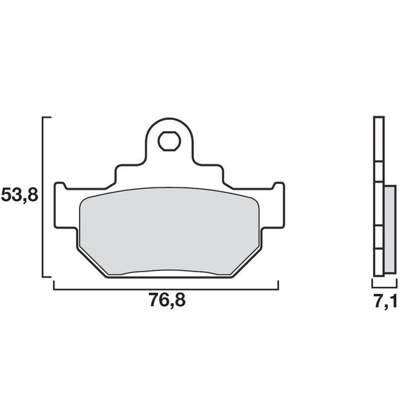 Plaquettes de freins Brembo Organique avantRef : 07SU0904