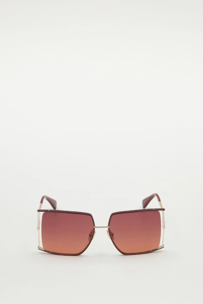 Square metal sunglasses - BORDEAUX