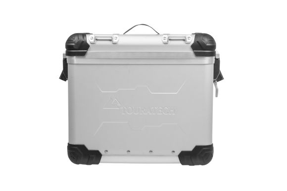 Touratech ZEGA Evo suitcase - 45 liters - left - Universal SilverRef: Trt01504A / 01-050-6031-0