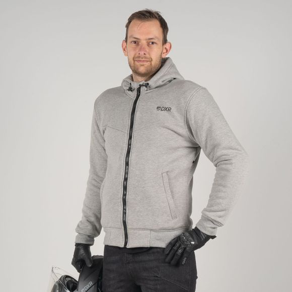 DXR FLEEZ Motorcycle Sweatshirt - GreyRef: DXR0468