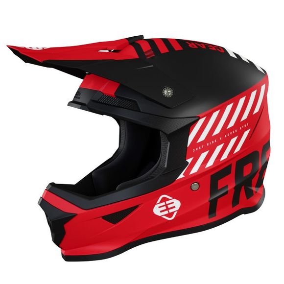 Casque cross Shot by Freegun XP-4 DANGER RED MATT 2022 - RougeRef : FRG0351