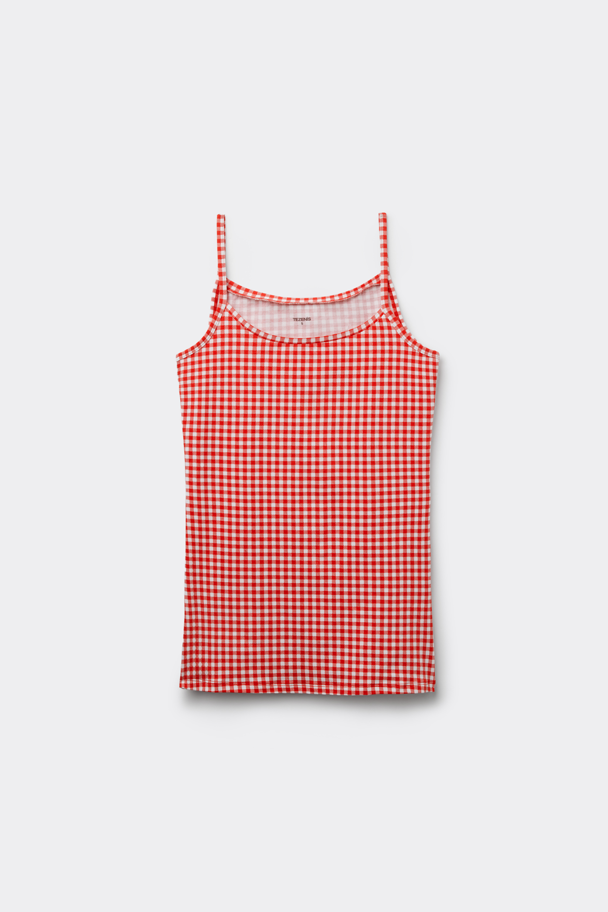 Round-Neck Camisole in Stretch Cotton