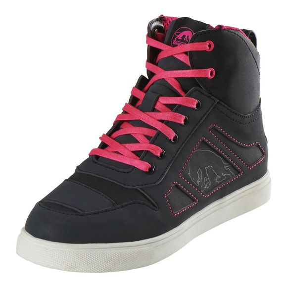 Baskets Moto Furygan ANGIE D3O® WATERPROOF - Noir / RoseRef : FU1311