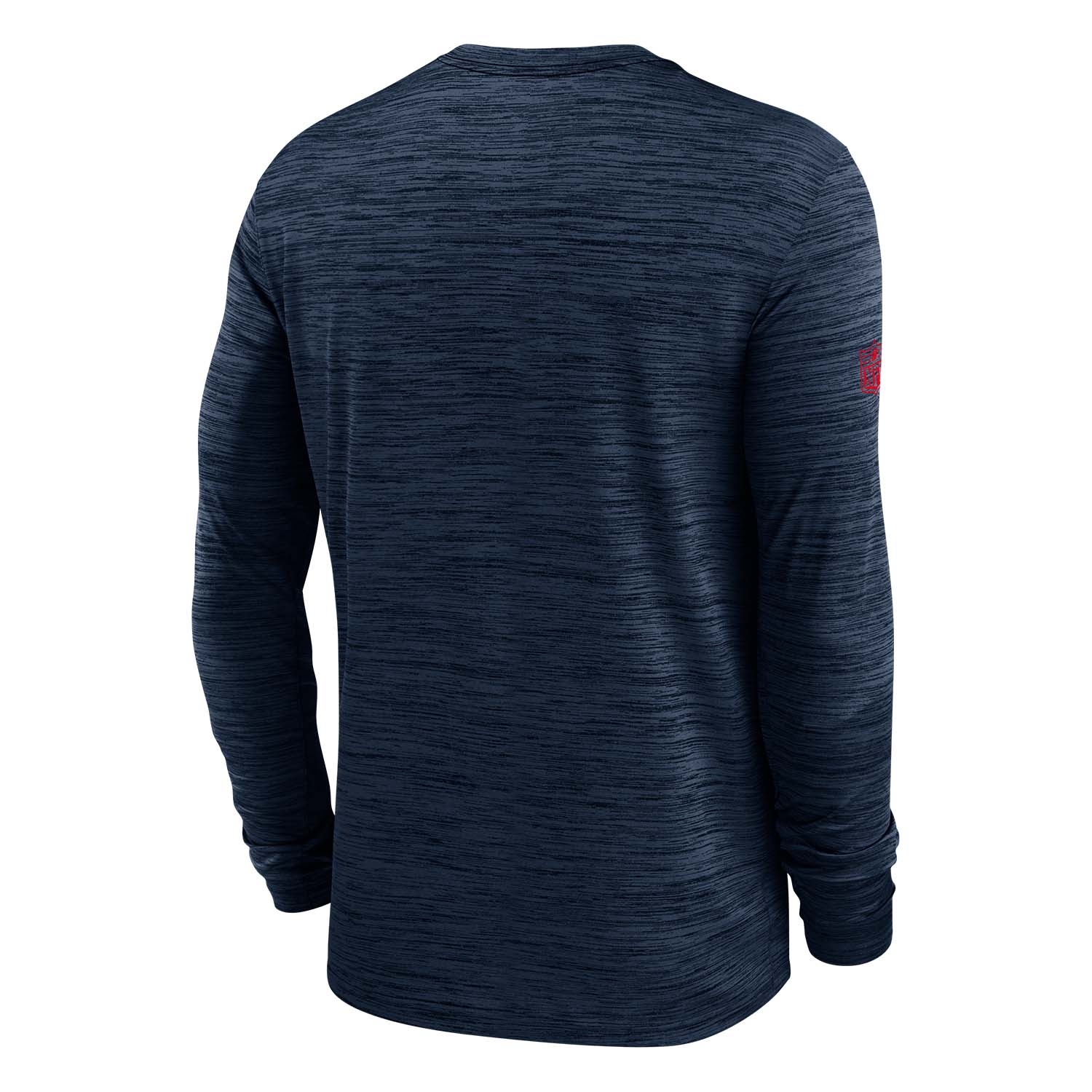 New England Patriots 2025 NFL Sideline Nike Velocity Performance Long Sleeve T-Shirt Navy