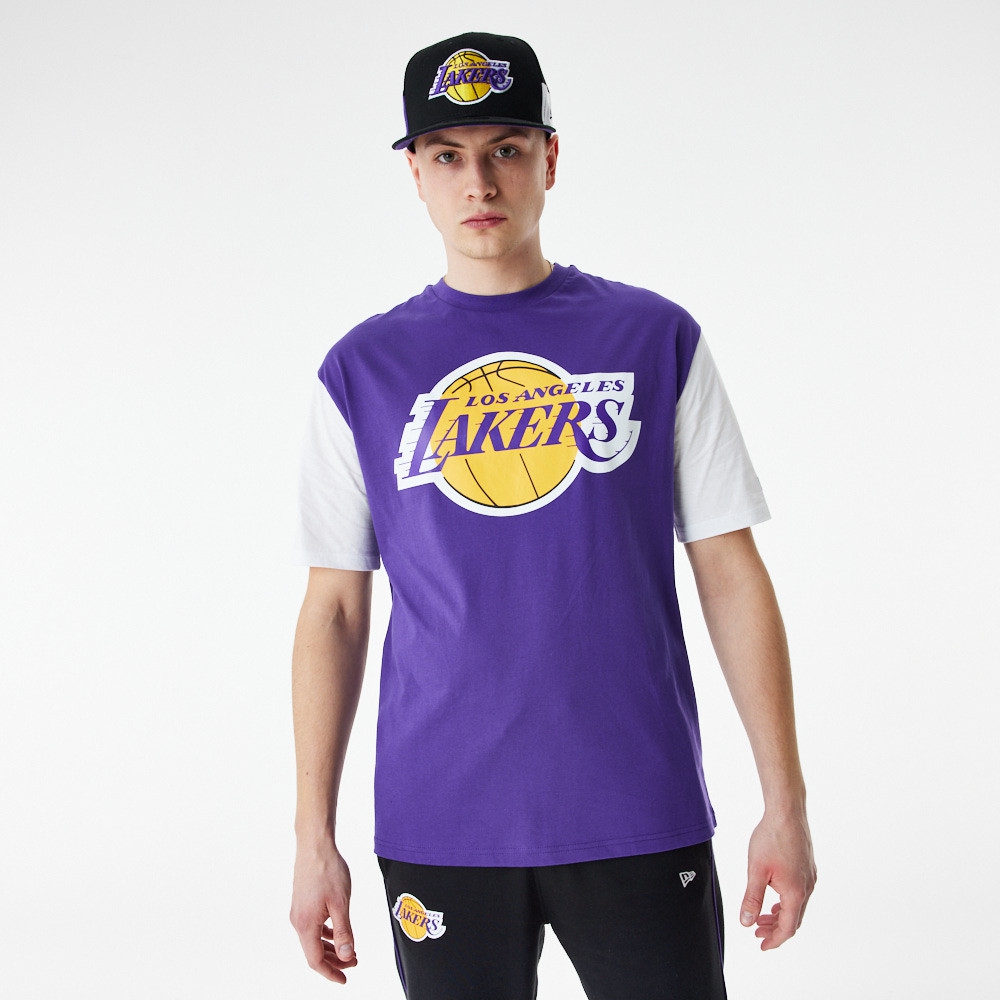 Los Angeles Lakers Color Insert New Era Oversized NBA T-Shirt