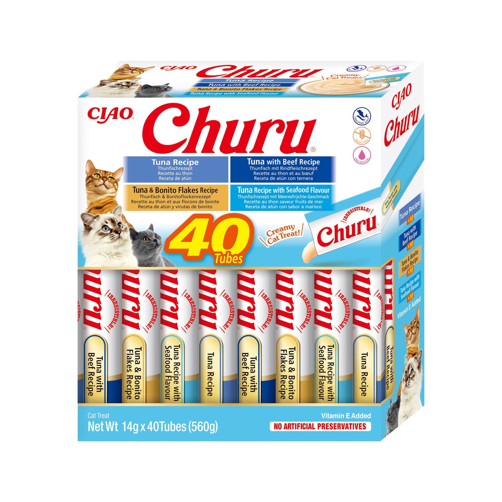Inaba Churu Variety Box - Chicken Variety - 40 pieces