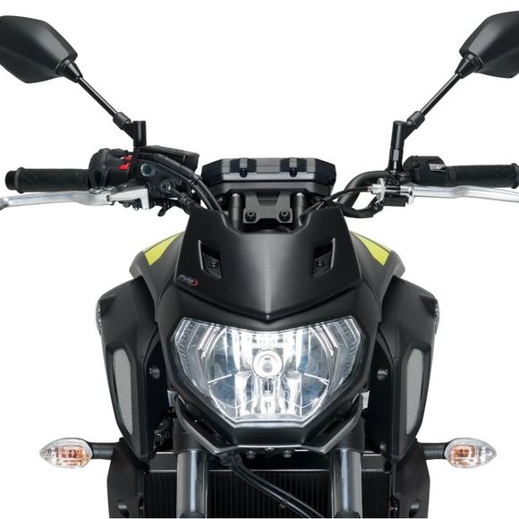 Puig SPORT PLUS windshield - BlackYAMAHA 700 MT-07 ABS - 2018 - 2020Ref: PUI0784 / 1439J