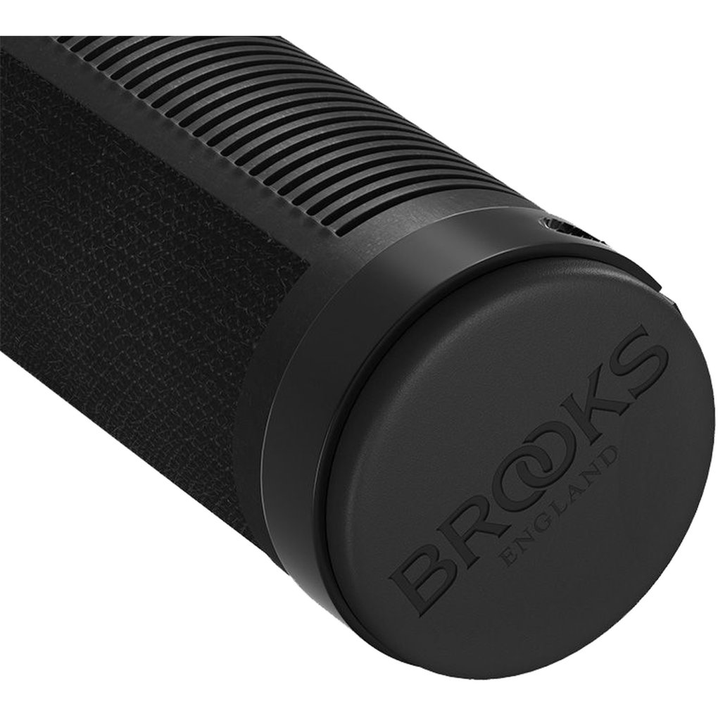 Brooks Cambium Rubber Grips for Twist Shifter 130/100mm - all black