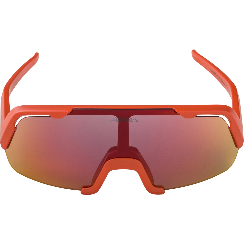 Alpina Rocket Glasses Youth - pumking-orange matt/mirror yellow