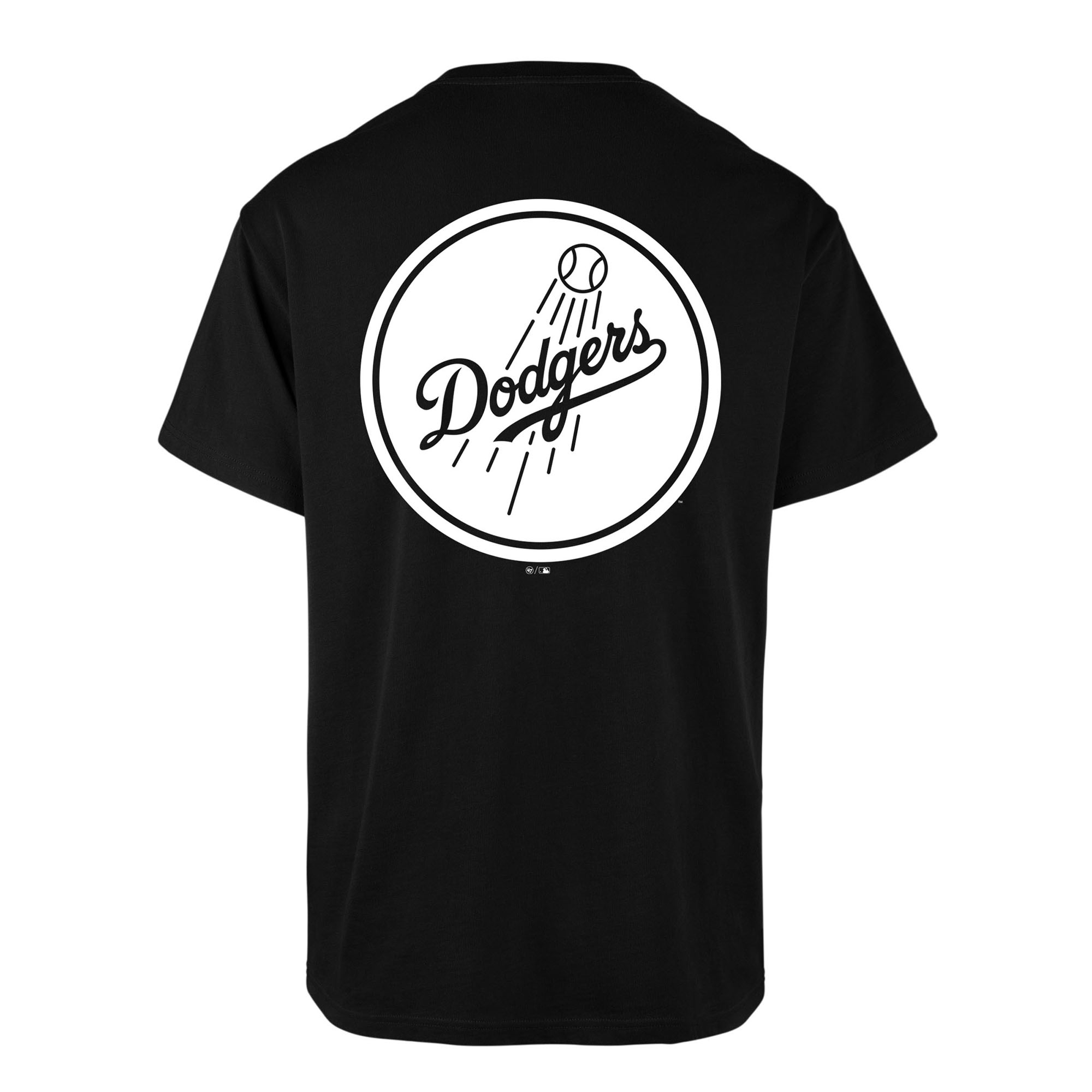 Los Angeles Dodgers Alternate Logo Backer '47 Echo MLB T-Shirt Black
