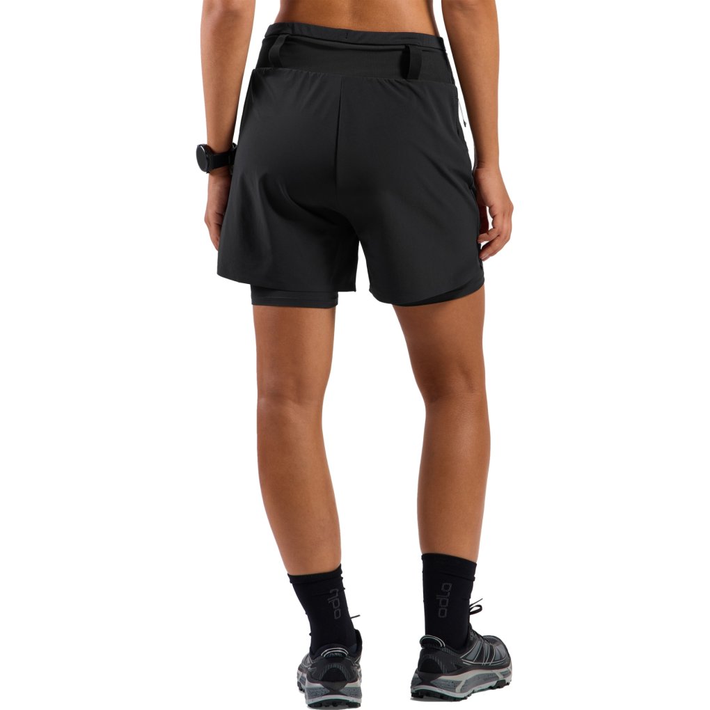 Odlo X-Alp 5-inch 2-in-1 Trail Running Shorts Women - black