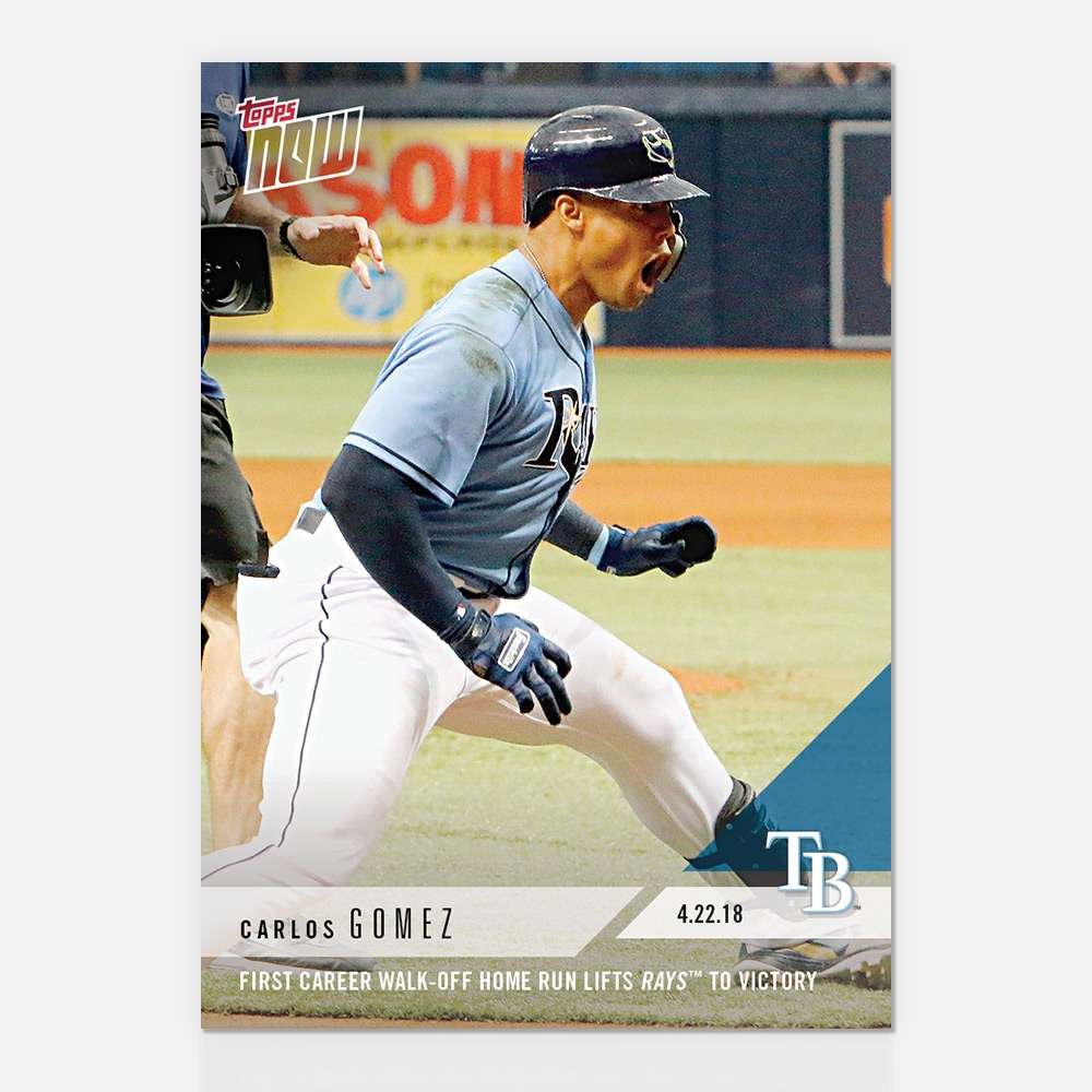 Carlos Gomez - 04/22/2018 TOPPS NOW® Card 113 - Print Run: 277