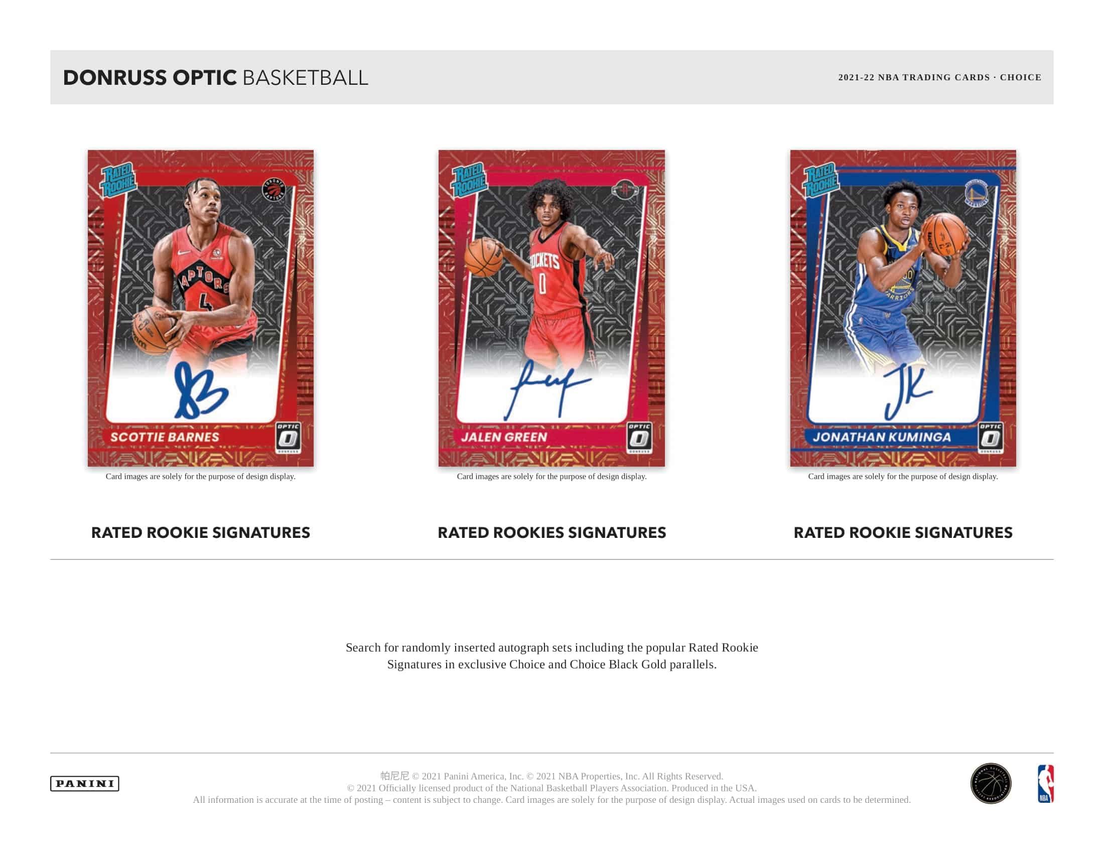 2021/22 Panini Donruss Optic Choice Basketball NBA Box
