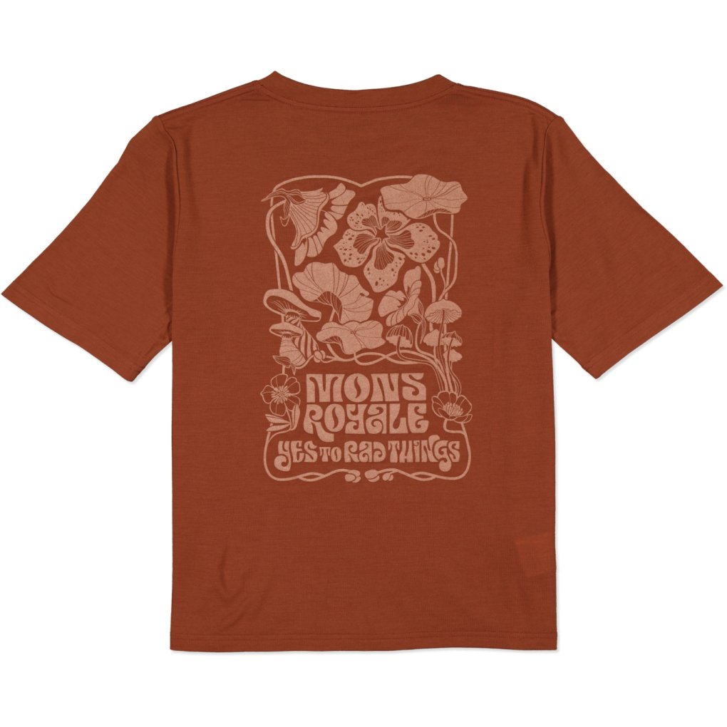 Mons Royale Icon Merino T-Shirt Women - sienna