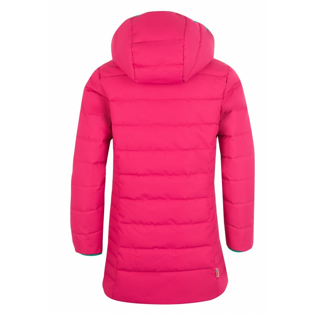 Trollkids Stavanger Coat Girls - Pink/Peacock Green