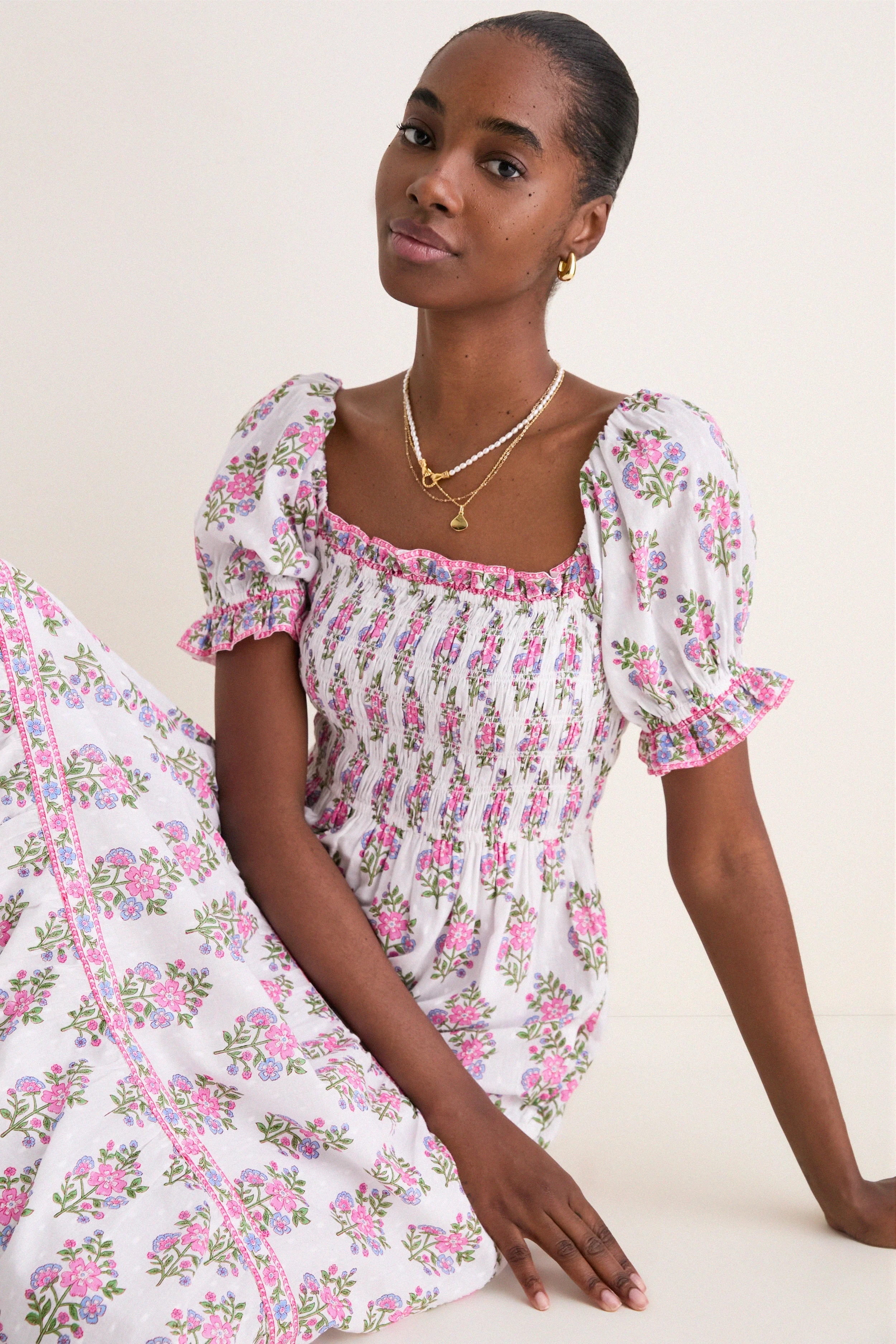 Schiffly Folk Posey Palermo Dress