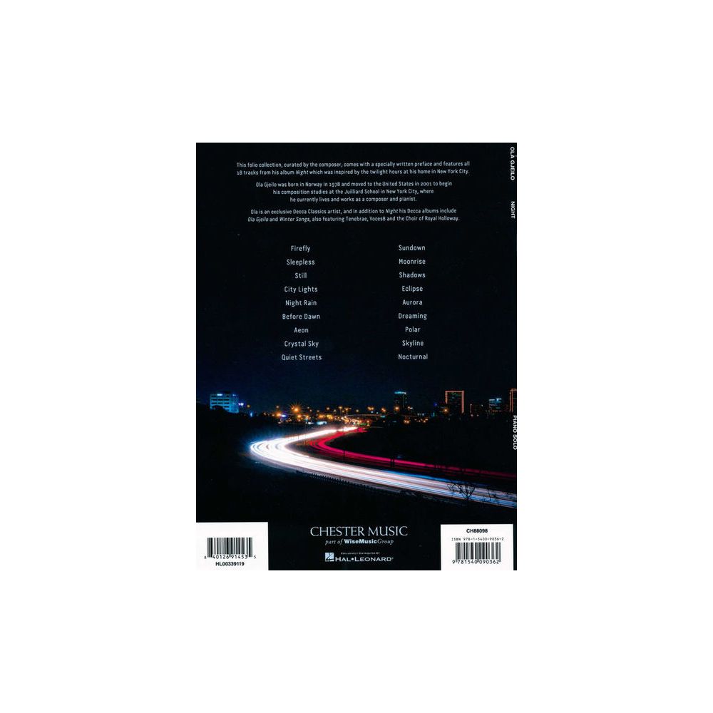 Chester Music Ola Gjeilo Night – Thomann Ireland