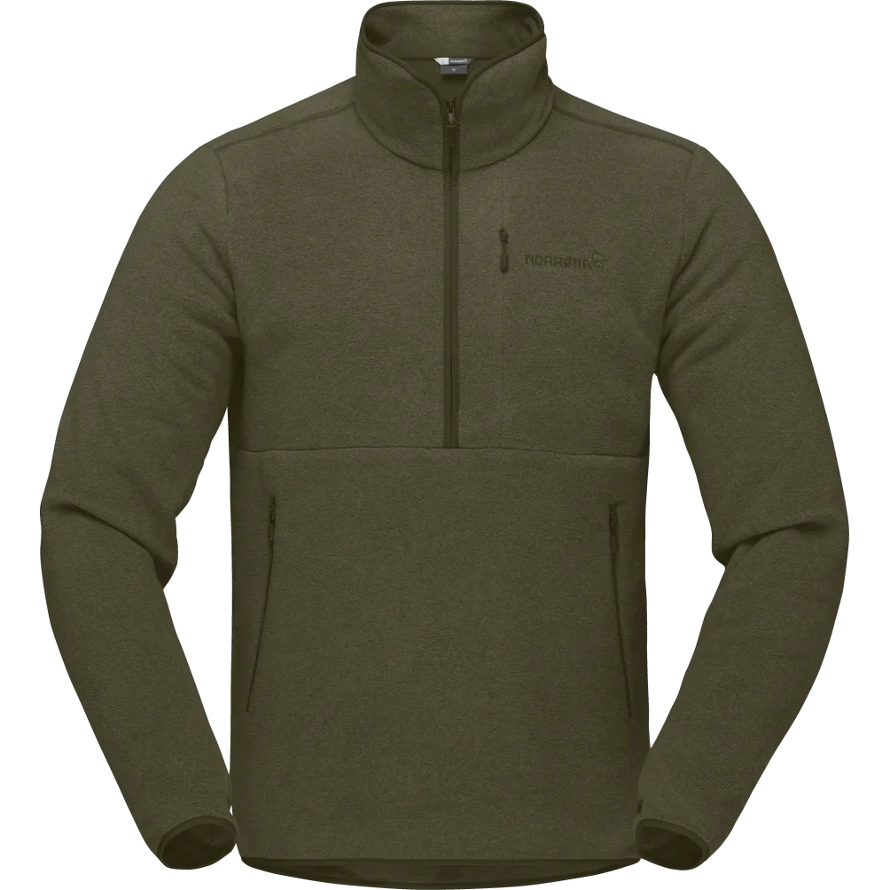Norrona femund warm2 Half-Zip Pullover Unisex - Olive Night