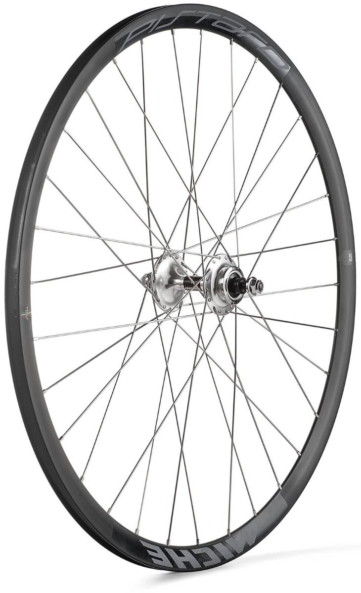 Miche Pistard WR Track Bike Wheelset - FW: 9x100mm / RW: 10x120mm - Clincher - Singlespeed - black/silver