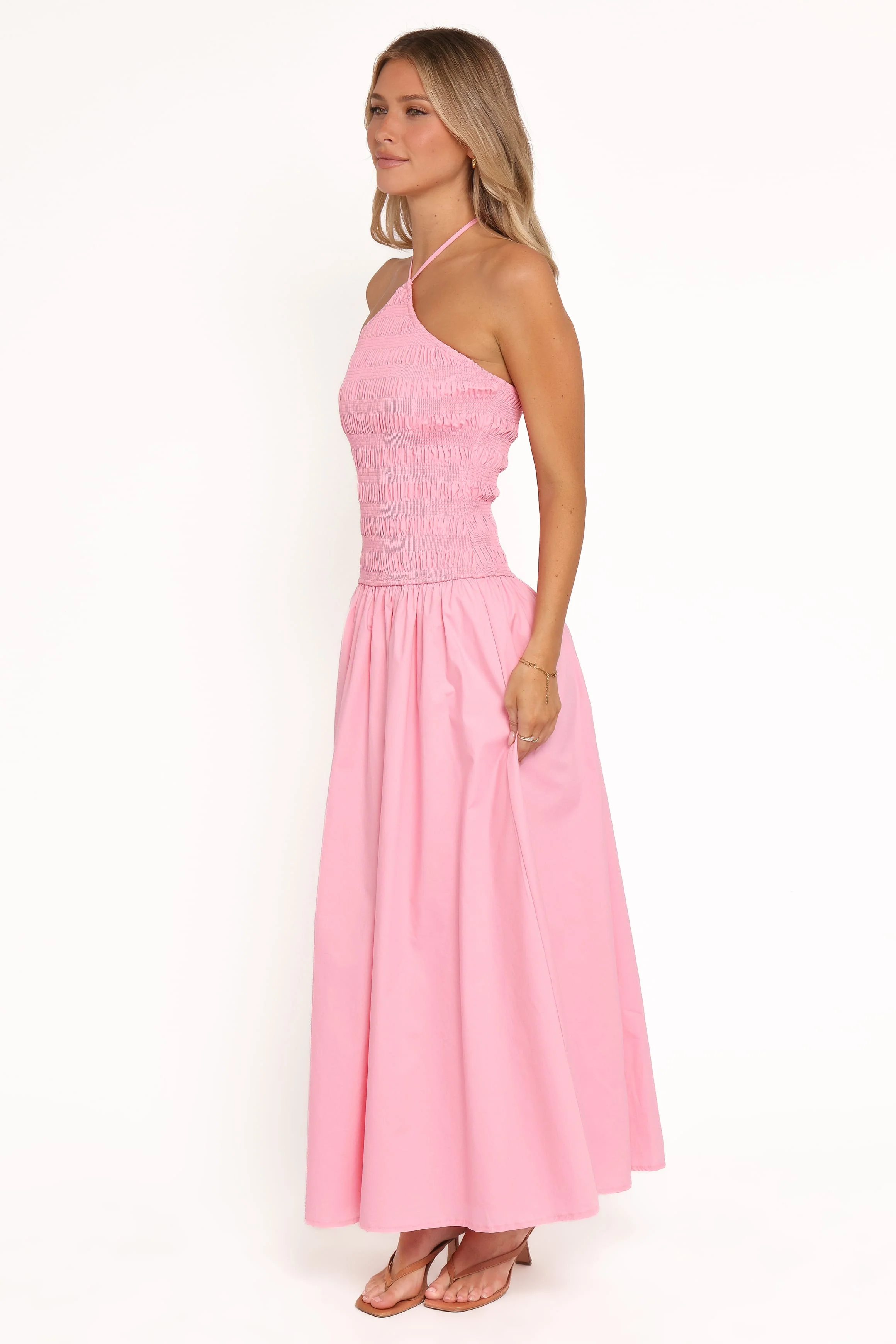 Aradia Halter Maxi Dress - Pink