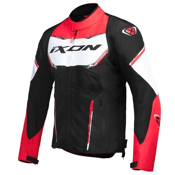 Ixon Striker Airproof - Black / White Motorcycle JacketRef: Ix1573-C149