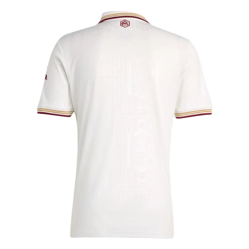 Men's Arsenal FC Third Jersey 25/26 (White/Burgundy)