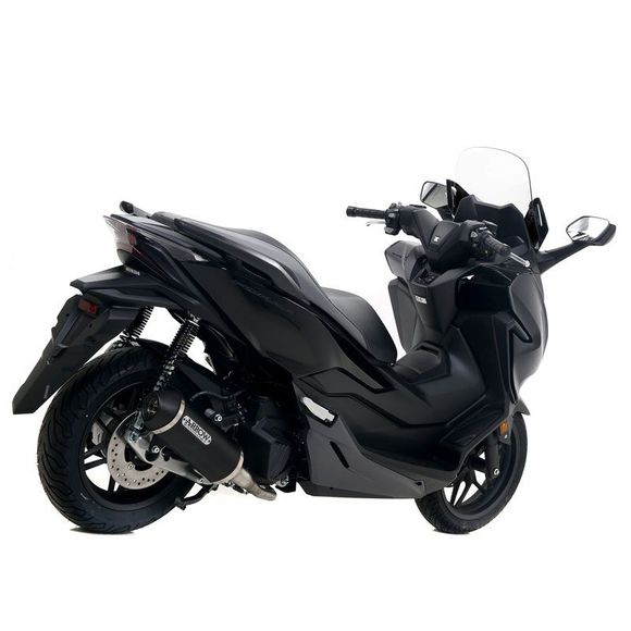 Arrow Urban Alu Dark Silencer with Matte Black End Cap - BlackHONDA 125 FORZA 125 - 2015 - 2020Ref: AW0157 / 53508ANN