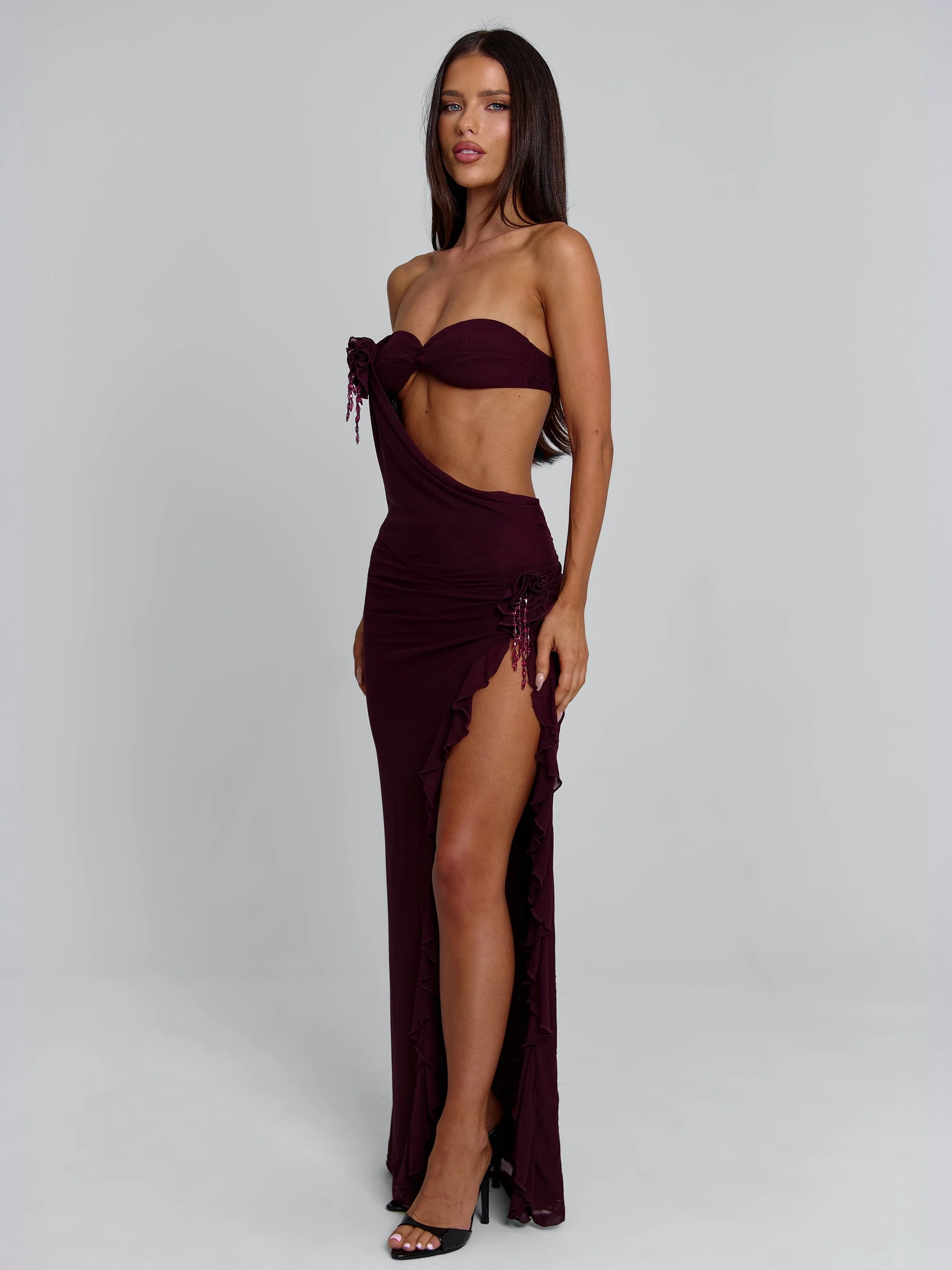 Milan Maxi Dress Deep Mauve