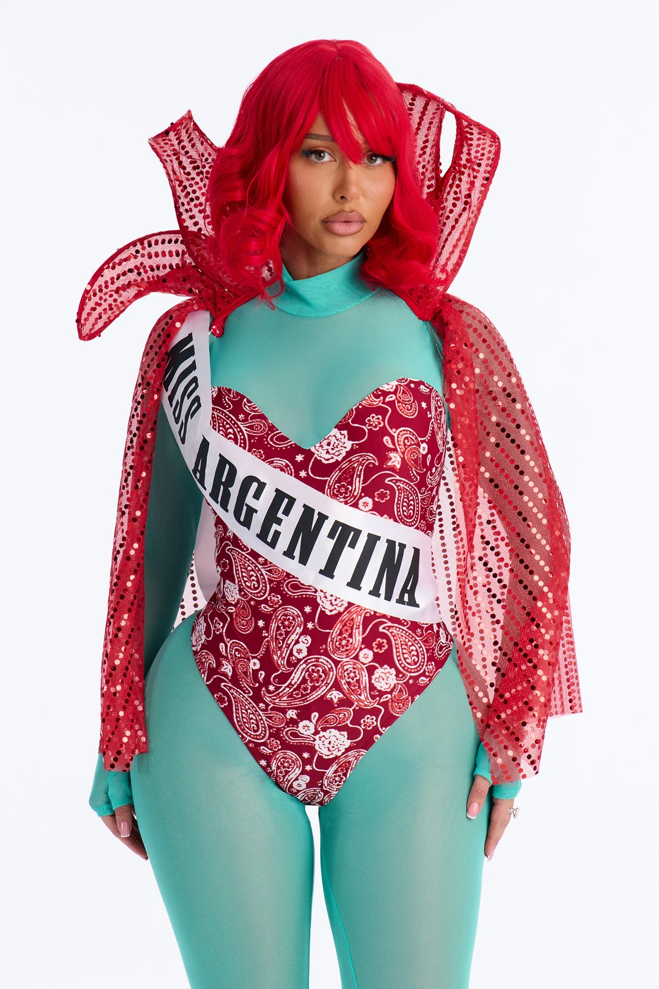 Pageant Afterlife 5 Piece Costume Set - Teal