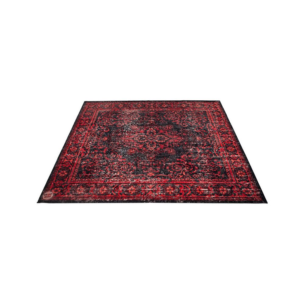 Drum N Base Vintage Drum Rug Black