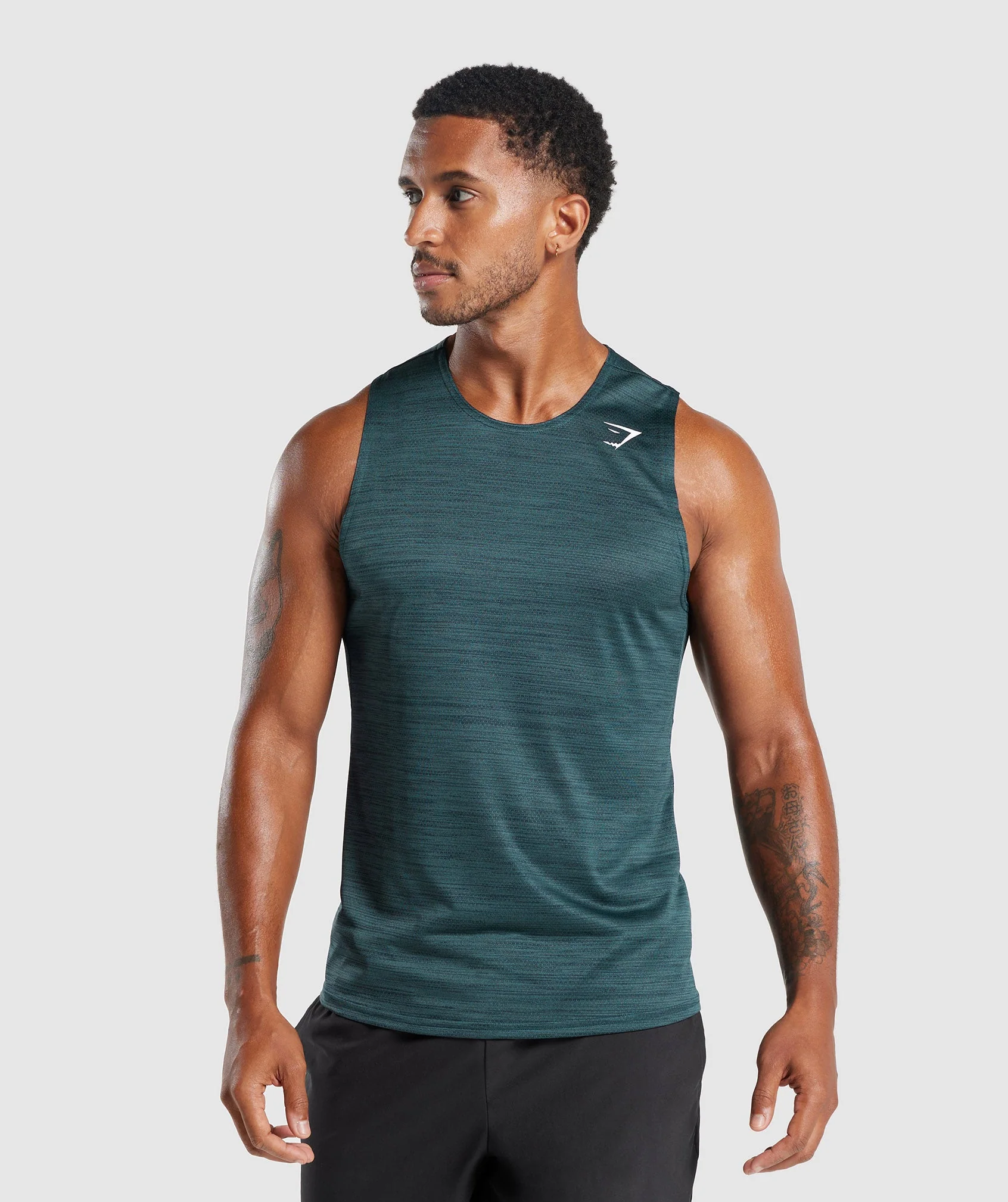 Arrival Marl Tank Navy/Smokey Teal Marl