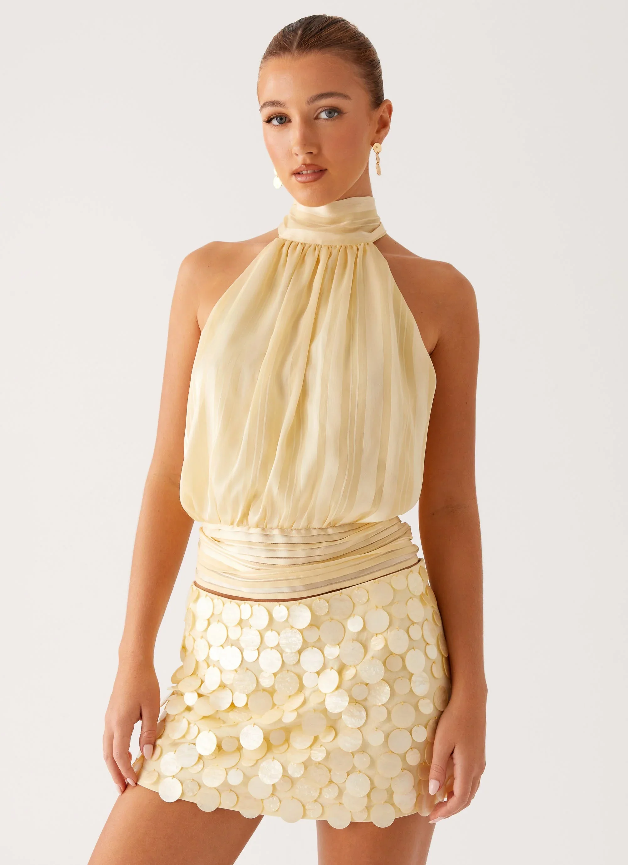 Movie Star Mini Skirt - Yellow